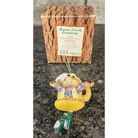 Enesco Moose Creek Crossing “Every Pitcher Tells a Story” 1996 Ornament #192694 - Picture 1 of 4